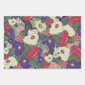 Elegant Floral Christmas Wrapping Paper (Voorkant)