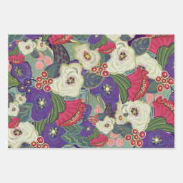 Elegant Floral Christmas Wrapping Paper