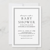Elegant Floral Citrus Baby shower Kaart (Voorkant)