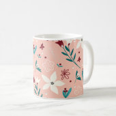 Elegant Floral Classic Mok (Voorkant rechts)