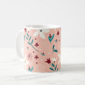 Elegant Floral Classic Mok (Voorkant links)