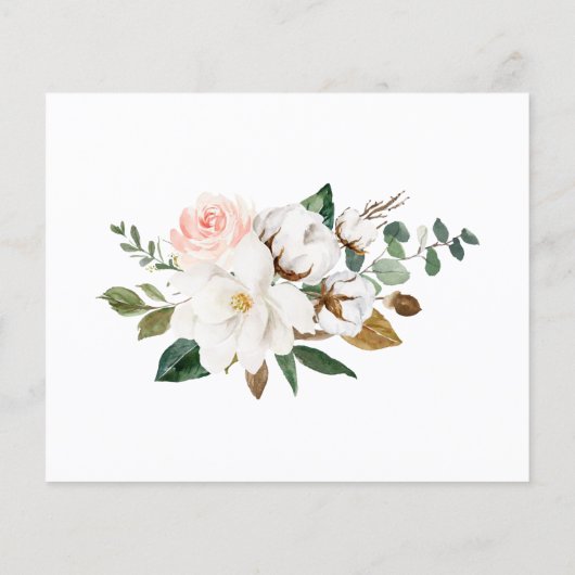 Elegant Floral Cooking Recipards (Achterkant)