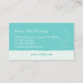 Elegant Floral Cosmetoloog Visitekaartjes (Achterkant)