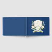 Elegant Floral Crest Wedding Gastenboek (Volledig)