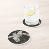 Elegant Floral Crested Shaga Japans Iris Zandsteen Onderzetter (Zijkant)