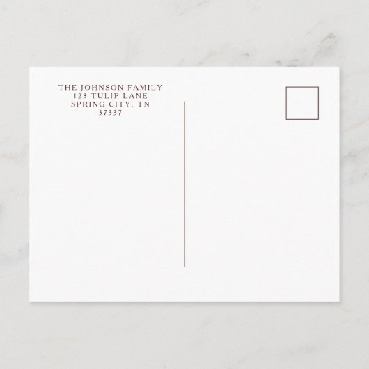 Elegant Floral Cross Easter Dinner Uitnodiging Briefkaart (Achterkant)