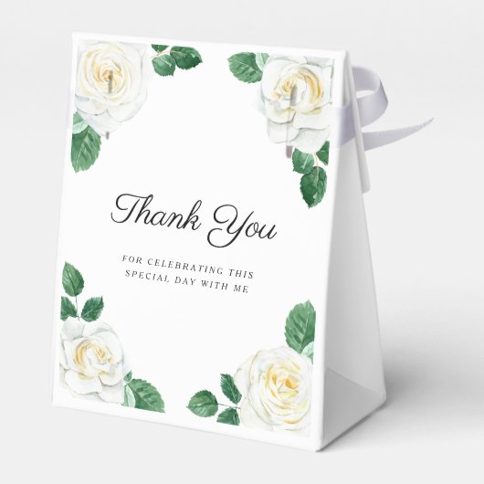 Elegant Floral Cross Girl First Community Bedankdoosjes (Achterkant)