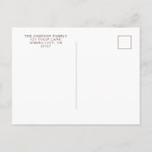 Elegant Floral Cross Paaspartij Uitnodiging Briefkaart (Achterkant)