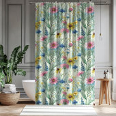 Elegant Floral Curtain Gift for Mom and Dad Douchegordijn