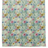 Elegant Floral Curtain Gift for Mom and Dad Douchegordijn (Voorkant)