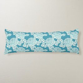 Elegant Floral Cushion with Vintage Charm Lichaamskussen