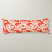 Elegant Floral Cushion with Vintage Charm Lichaamskussen (Achterkant)