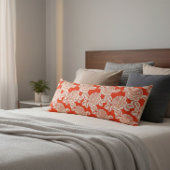 Elegant Floral Cushion with Vintage Charm Lichaamskussen