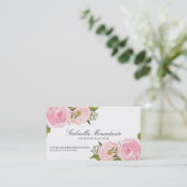 Elegant Floral  Custom Appointment Card Afsprakenkaartje (Staand voorkant)