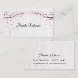 Elegant Floral Custom Visitekaartje