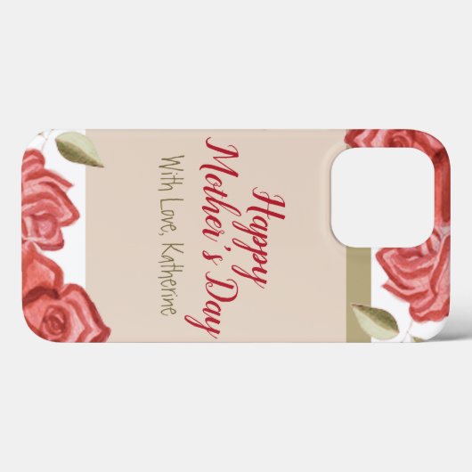Elegant Floral Cute Modern Moederdag Case-Mate iPhone Case (Achterkant (horizontaal))