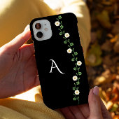 Elegant Floral Daisy Monogram Case-Mate iPhone Case