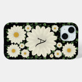 Elegant Floral Daisy Monogram Case-Mate iPhone Case (Achterkant (horizontaal))