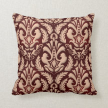 Elegant floral  damask burgundy room