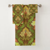 Elegant Floral Damask Pattern Bad Handdoek (Insitu)