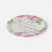 Elegant Floral de heer & Mrs Wedding | Bord papier (Gekanteld)