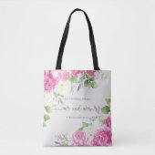 Elegant Floral de heer & Mrs Wedding | Canvas tas (Voorkant)
