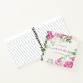 Elegant Floral de heer & Mrs Wedding Guestbook-lap Notitieboek (Binnen)