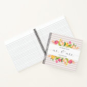 Elegant Floral de heer & Mrs Wedding Guestbook-lap Notitieboek (Binnen)