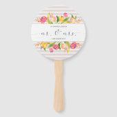 Elegant Floral de heer & Mrs Wedding | Handventila Handwaaier (Voorkant)