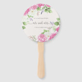 Elegant Floral de heer & Mrs Wedding | Handventila Handwaaier (Achterkant)
