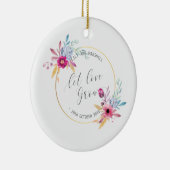 Elegant Floral de heer & Mrs Wedding | Keramische  Keramisch Ornament (Rechts)