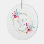 Elegant Floral de heer & Mrs Wedding | Keramische  Keramisch Ornament (Links)