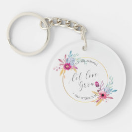 Elegant Floral de heer & Mrs Wedding | Sleutelhang Sleutelhanger