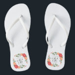 Elegant Floral de heer & Mrs Wedding | Teenslipper Teenslippers<br><div class="desc">Voor verdere aanpassing, te klikken gelieve de knoop "aanpassen"en ons ontwerphulpmiddel te gebruiken om deze sjabloon te wijzigen. Als de opties beschikbaar zijn, kunt u tekst en afbeelding veranderen door eenvoudig op "te klikken geef/verwijder Tekst of Afbeelding hier"uit en voeg uw toe. Als u wilt dat dit ontwerp aan een...</div>