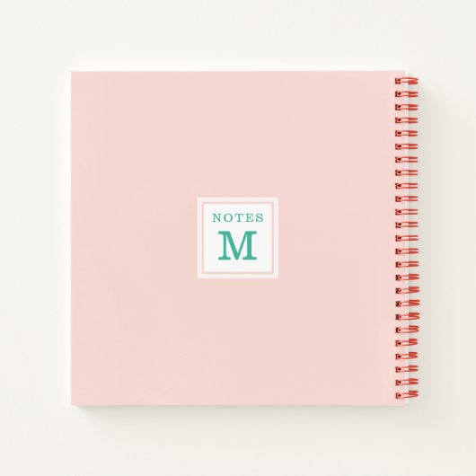 Elegant Floral Decorative Elephant Pattern Notitieboek (Achterkant)