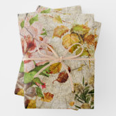 Elegant Floral Decoupage Inpakpapier Vel (In situ)