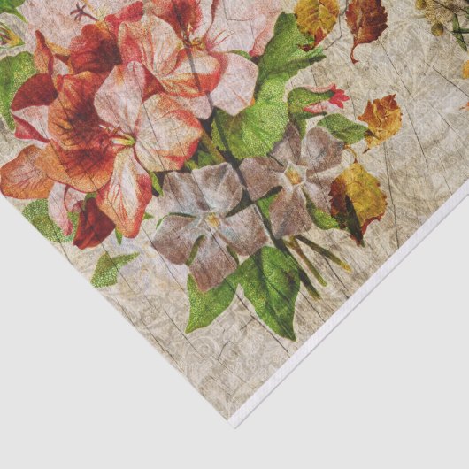 Elegant Floral Decoupage Tissuepapier (Detail)