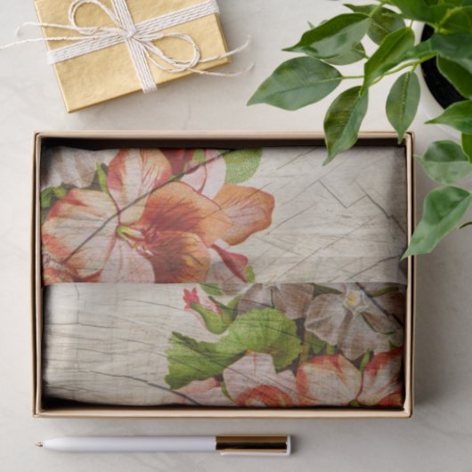 Elegant Floral deportpapier Tissuepapier (Geschenk)