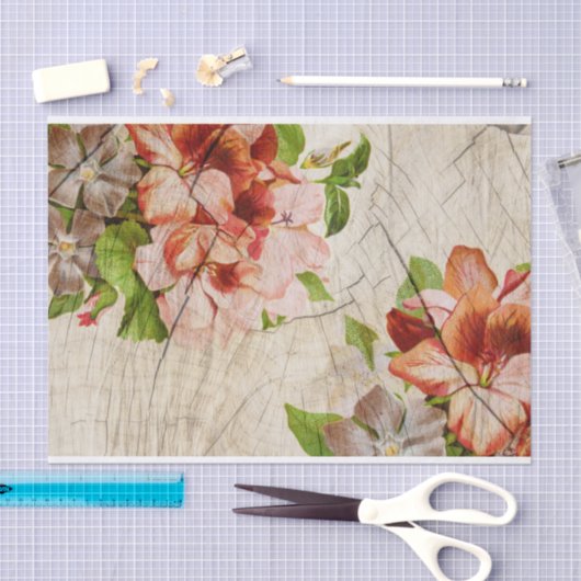 Elegant Floral deportpapier Tissuepapier (Craft)