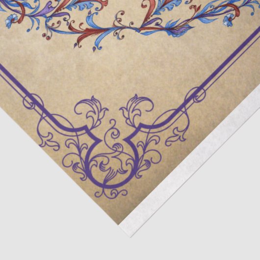 Elegant Floral deportpapier Tissuepapier (Detail)