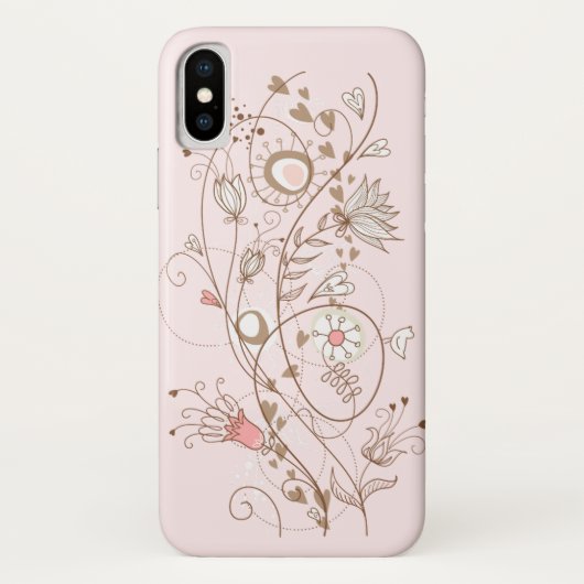 Elegant Floral Design Case-Mate iPhone Case (Achterkant)
