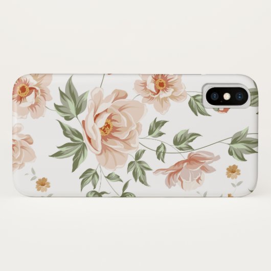 Elegant Floral Design Case-Mate iPhone Case (Achterkant (horizontaal))