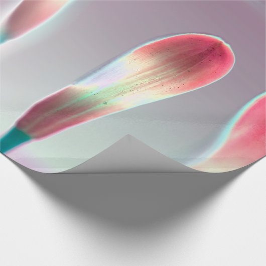 Elegant Floral Design Glossy Cadeaupapier (Hoek)