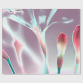 Elegant Floral Design Glossy Cadeaupapier (Vlak)