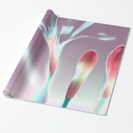 Elegant Floral Design Glossy Cadeaupapier