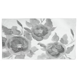 Elegant Floral Design in grijs Kussensloop