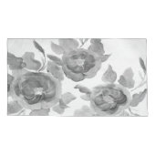 Elegant Floral Design in grijs Kussensloop (Achterkant-Links)