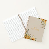 Elegant Floral Design Journal Spiral Notitieboek (Binnen)