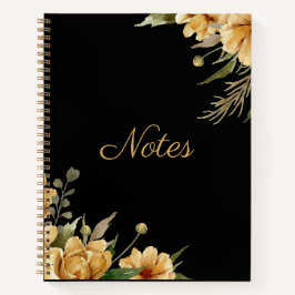 Elegant Floral Design Journal Spiral Notitieboek