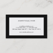 Elegant  Floral Design Luxury Boutique Visitekaartje (Achterkant)